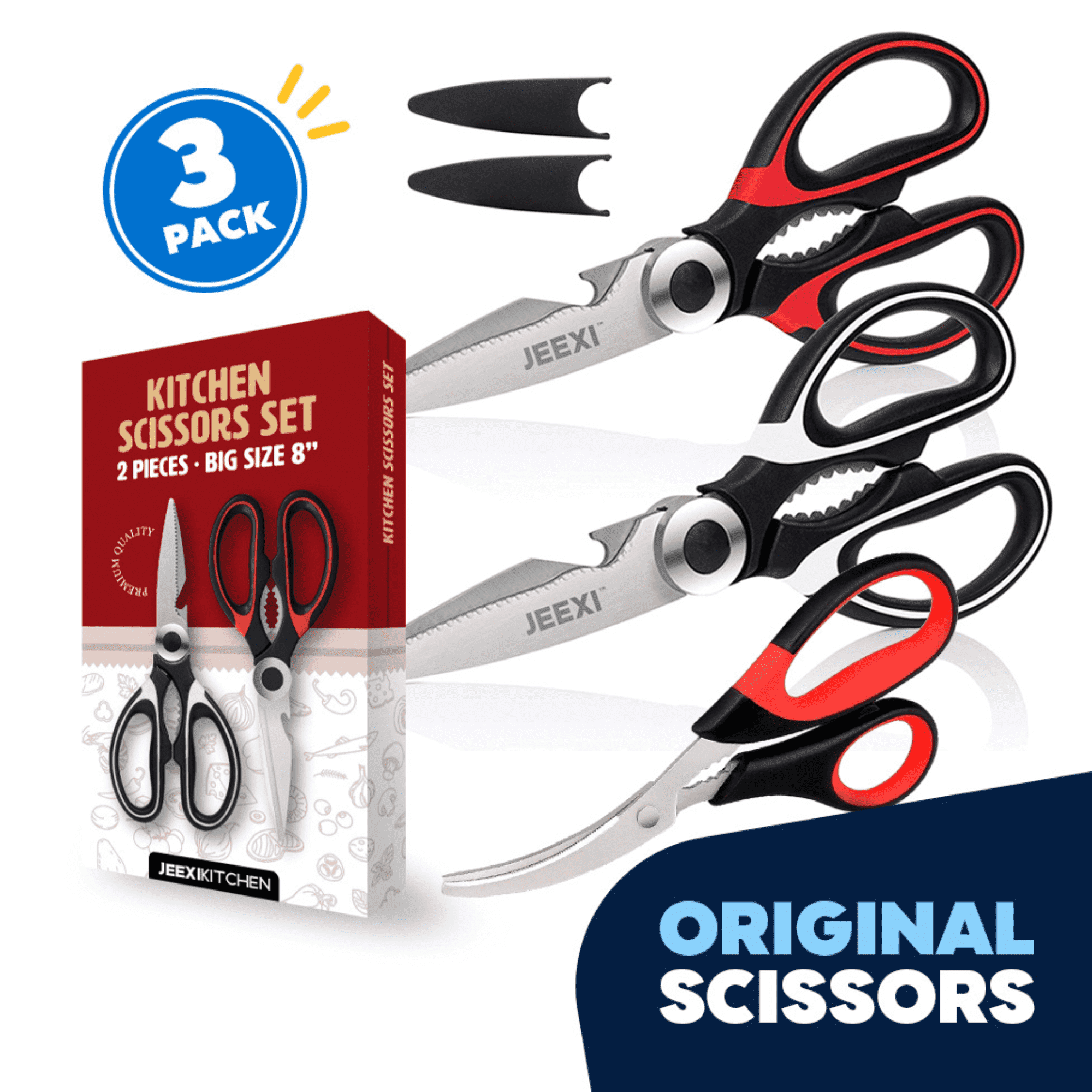 2-Pack-Kitchen-Scissors-Ultra-Sharp-Premium-Stainless-Steel-Heavy-Duty-Kitchen-Shears-Multi-Purpose-Poultry-Shears-Chicken-Poultry-Fish-Meat-Vegetabl_82341e96-c062-462e-a894-706c881d8 3 Pack Kitchen Scissors, Ultra-Sharp Premium Stainless Steel Heavy Duty Kitchen Shears & Multi Purpose Poultry Shears...