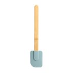 Mainstays Colorful Silicone Spatulas Set 4 with Bamboo Handles, Blue - Image 4