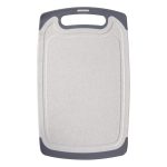 Plastic Cutting Boards for Kitchen Dishwasher Safe, Extra Large Cutting Board for Meat with Juice Grooves, Easy Grip Handle, Non-Slip, with Grinding Area