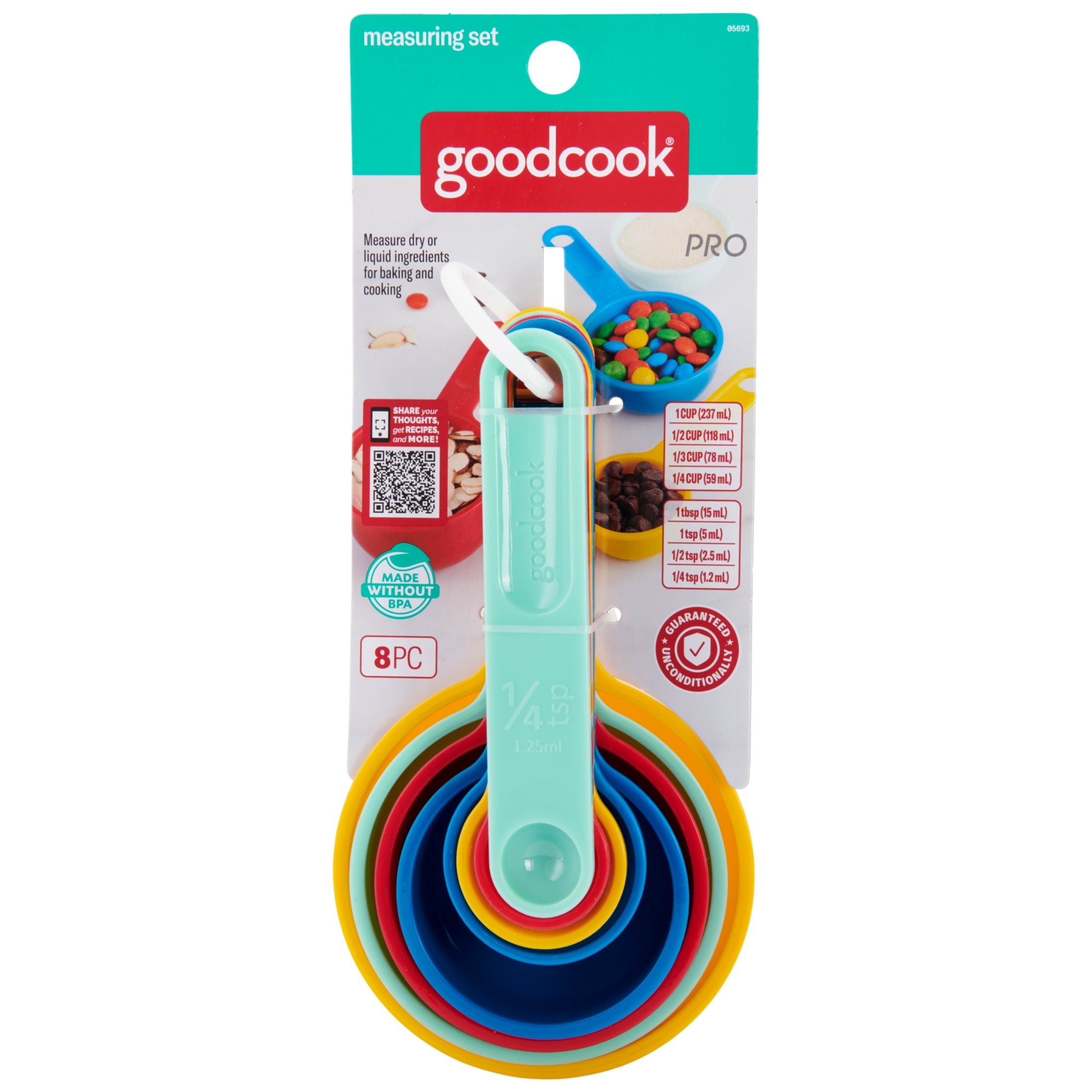 GoodCook-Pro-Measuring-Cups-and-Spoons-S-8_ed18e9de-b0fe-447d-a9d4-e0479b7fbf01.5cf29a07c2c894984a72136c4792bb5a Pro Measuring Cups And Spoons, Set Of 8 Nesting With Storage Ring