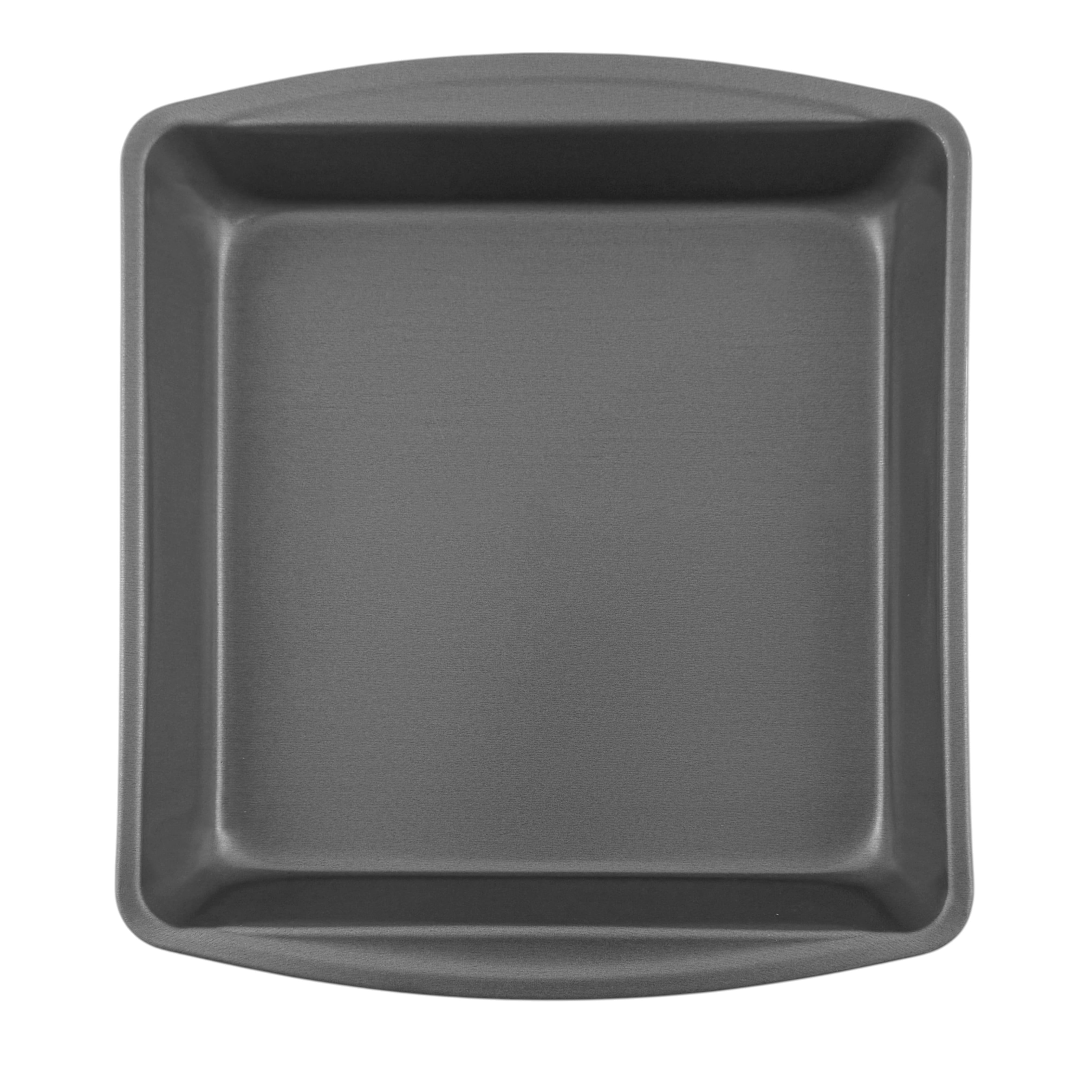 Mainstays-Nonstick-9-x-9-x-2-Square-Cake-Pan-Brownie-Pan-Gray_301f9cfa-5ff6-4d74-8bbc-cc62e1a51b18.5057e584f6114a1e1602cee818f2e0a1 Mainstays 9" x 9" x 2" Nonstick Square Cake Pan, Gray